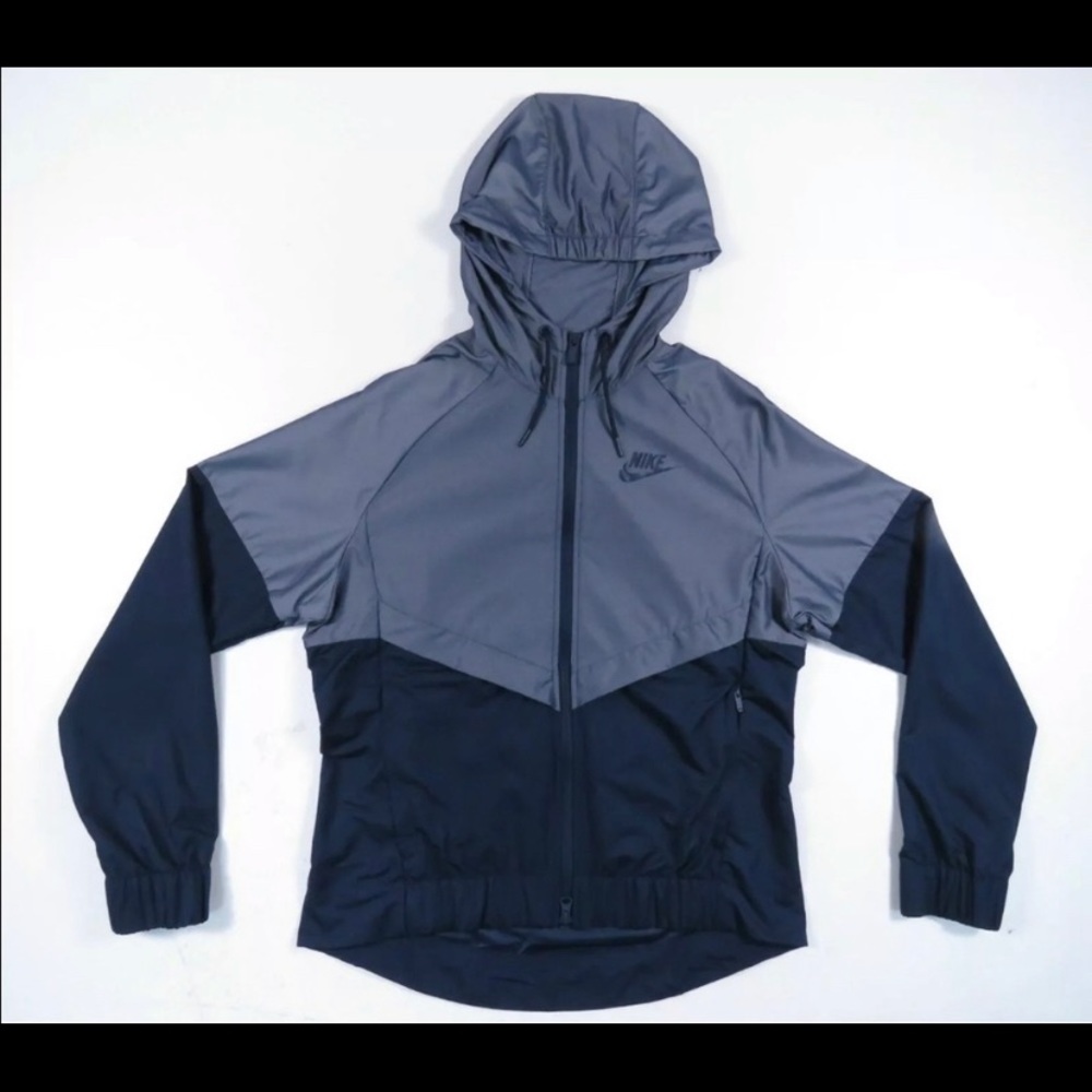 NIKE wimdrunner hoodie windbreaker jacket XS Navy